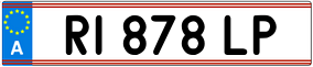 Trailer License Plate